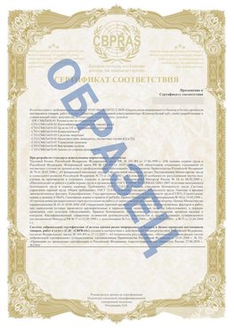 Образец Приложение к СТО 01.064.00220722.2-2020 Питкяранта Сертификат СТО 01.064.00220722.2-2020 
